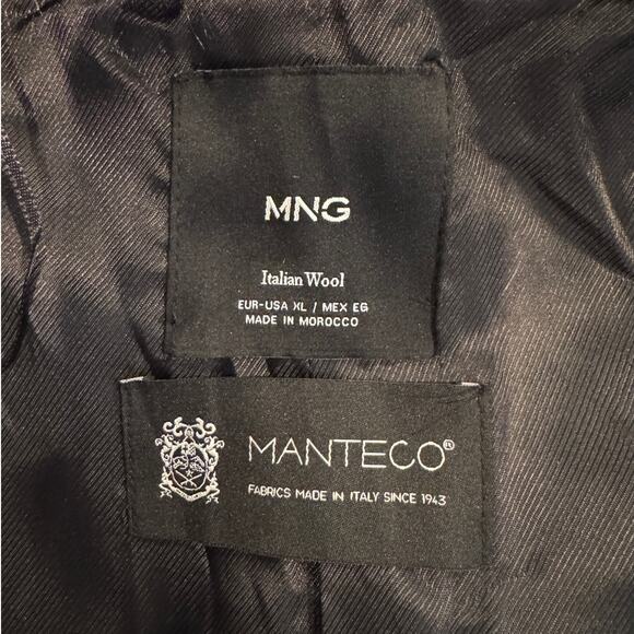 MANGO Manteco Wool Blend Coat with Removable Faux Fur Collar Size US/XL - Picture 13 of 16